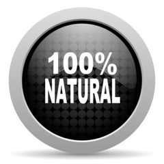natural black circle web glossy icon