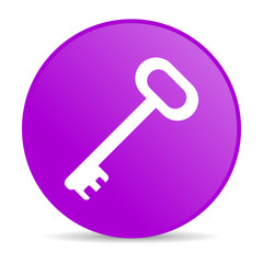 key violet circle web glossy icon