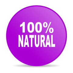 natural violet circle web glossy icon