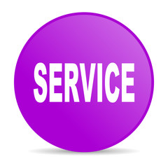 service violet circle web glossy icon