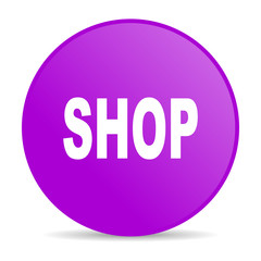shop violet circle web glossy icon