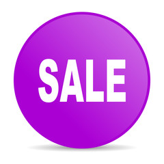 sale violet circle web glossy icon
