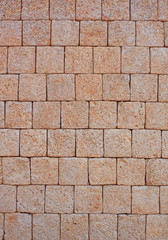 Old clay wall texture in red.