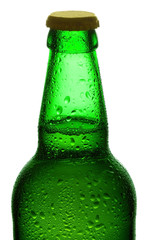 bottle of beer. Clipping Path,  isolated