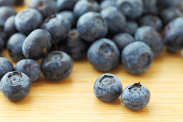 blueberry on wooden background