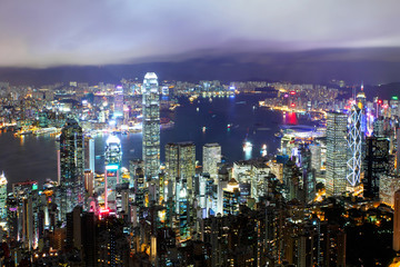Fototapeta premium Hong Kong at night