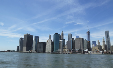 Fototapeta na wymiar Lower Manhattan panoramę