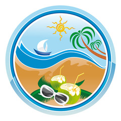 Naklejka premium summer world