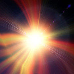 Obraz premium background of colorful luminous rays