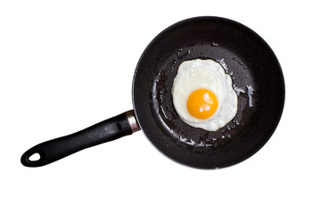 Fried egg in a frying pan