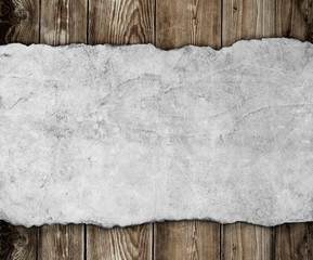Old paper on the wood background - 51929041