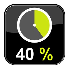 Button: 40% Prozent