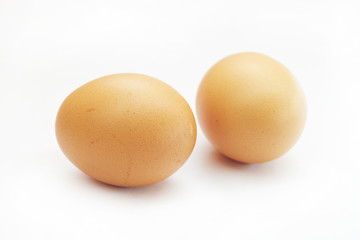 eggs isolated on white background