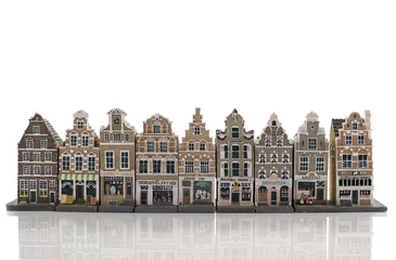 Fototapeten skyline from old amsterdam model houses © Chris Willemsen 