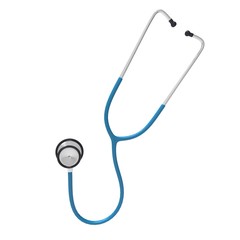 Doctor's stethoscope on a white background