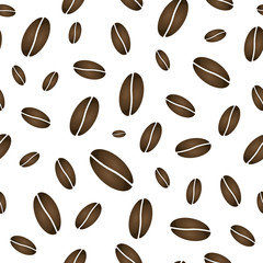 bean coffe seamless pattern