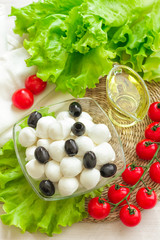 Ingredients for Caprese salad