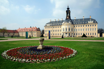 Wermsdorf Schloss Hubertusburg im Frühling
