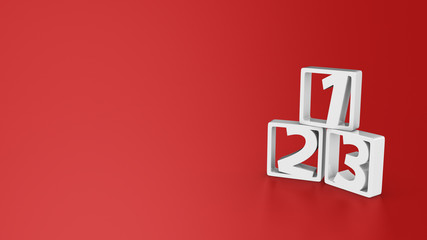 Obraz premium Digits pattern