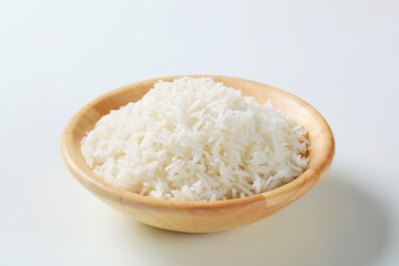 Fototapeta na wymiar Boiled white rice