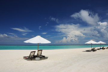 Beautiful beach at Maldives