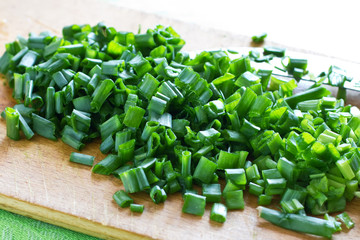 Fresh organicgreen onion