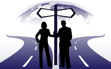 businessmen face a choice