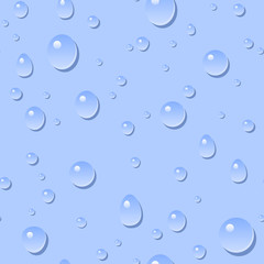 Seamless background with drops. Vector illustration.