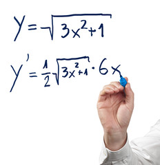 Solving differential calculus.