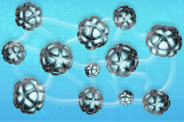 Nanotechnologie - 3D Render