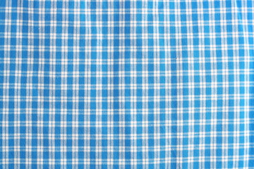 tela de cuadros azules y blancos