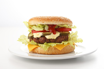 Beef Cheese Hamburger