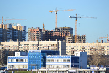View of the outskirts of St. Petersburg