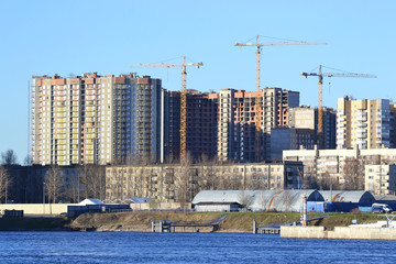 View of the outskirts of St. Petersburg