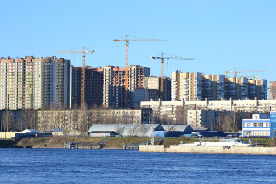 View of the outskirts of St. Petersburg