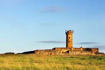 Fotobehang Vestingwerk ruïnes van fort getxo in la galea