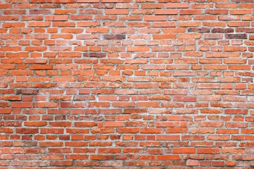 Rough textured old brick wall as a background
