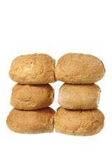 Fototapeta na wymiar Stacks of Bread Rolls