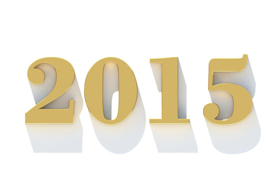 Happy New Year 2015 calendar white background