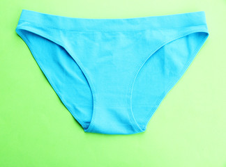 Womans panties, on bright background