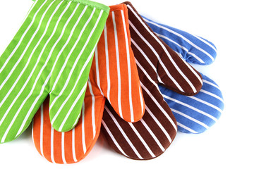 Obraz premium Colorful potholder isolated on white