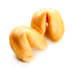 Fortune cookies, isolated on white