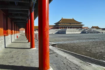 Rolgordijnen The square and the buildings inside Forbidden City © axz65