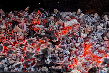 Charcoal fire burning stove