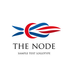 Vector Logo Node. Connection concept