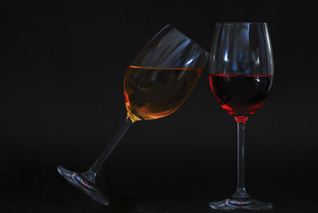 glas gelb schief