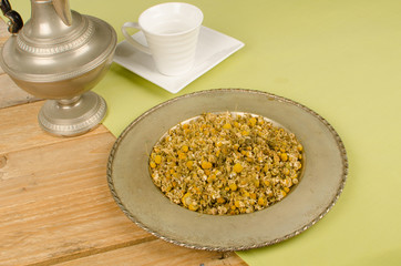 Camomille infusion drink