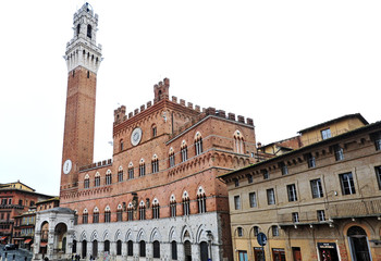 Fototapeta na wymiar Siena, Piazza del Campo