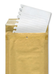 Sheet and envelope