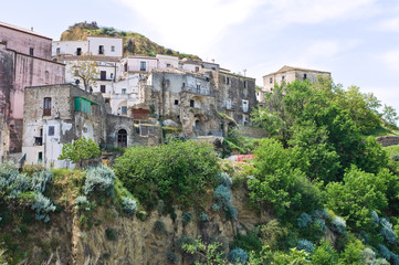 Fototapeta na wymiar Panoramic view of Tursi. Basilicata. Italy.